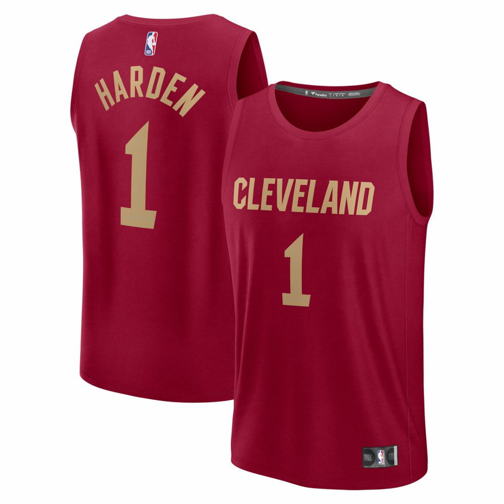 James Harden Cleveland Cavaliers Fast Break Replica Jersey Icon Editi- Wine - NBA