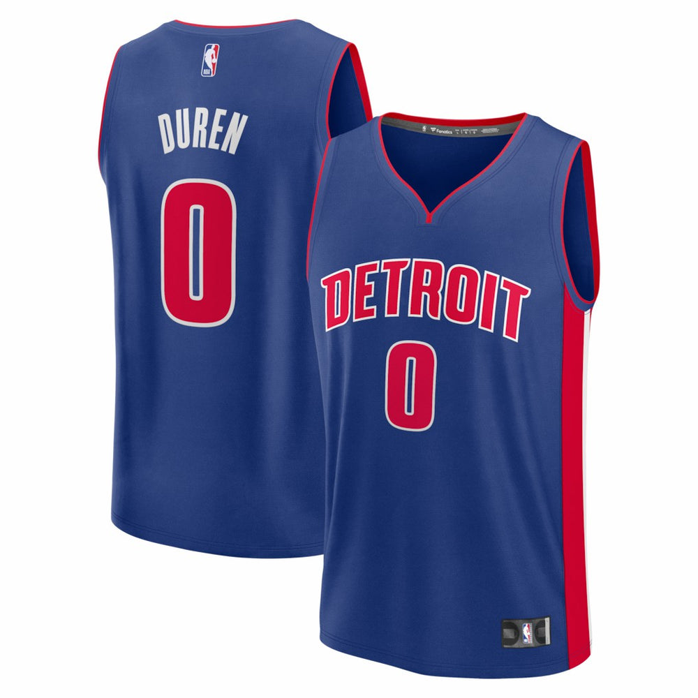 Jalen Duren Detroit Pistons Fast Break Replica Jersey Icon Editi- Blue - NBA