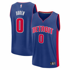 Jalen Duren Detroit Pistons Fast Break Replica Jersey Icon Editi- Blue - NBA