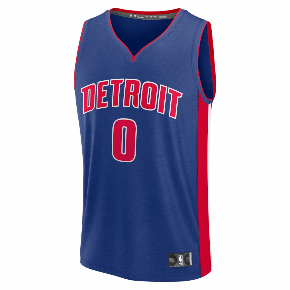 Jalen Duren Detroit Pistons Fast Break Replica Jersey Icon Editi- Blue - NBA