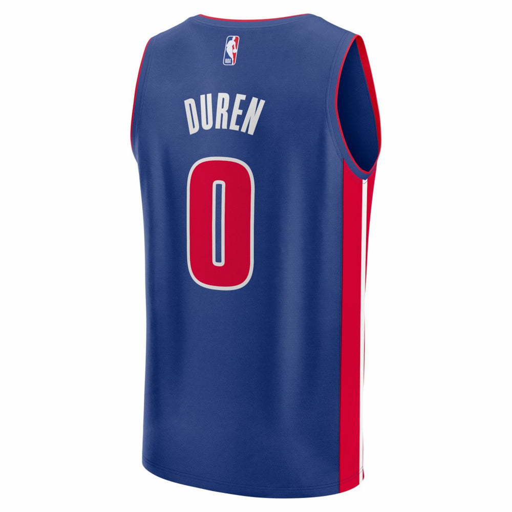 Jalen Duren Detroit Pistons Fast Break Replica Jersey Icon Editi- Blue - NBA