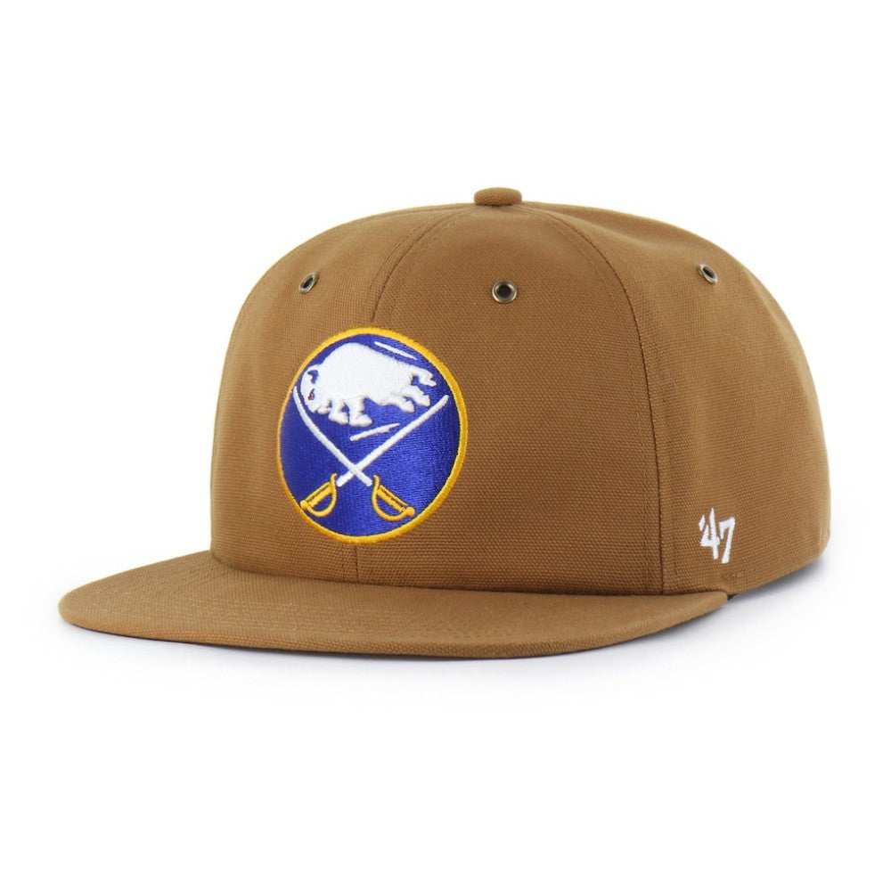 Buffalo Sabres Carhartt x '47 Captain Snapback Hat - Tan - NHL