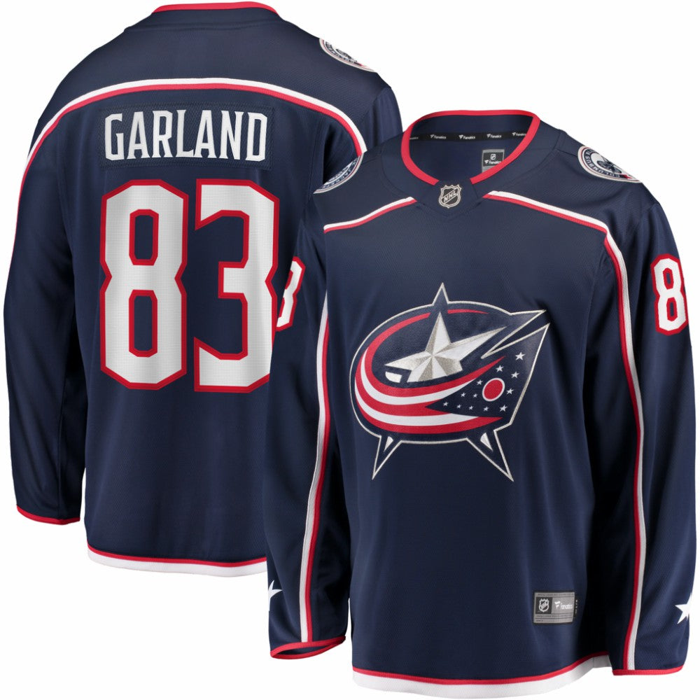 Conor Garland Columbus Blue Jackets Fanatics Home Breakaway Jersey - Navy - NHL