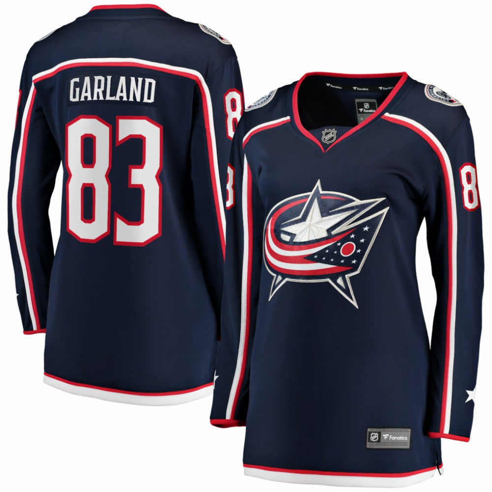 Conor Garland Columbus Blue Jackets Indiana Women's Home Breakaway Jersey - Navy - NHL