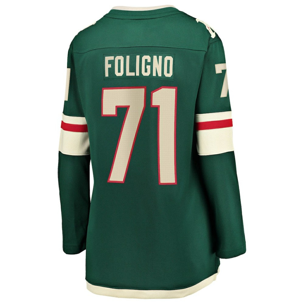 Nick Foligno Minnesota Wild Fanatics Women's Home Breakaway Jersey - Green - NHL