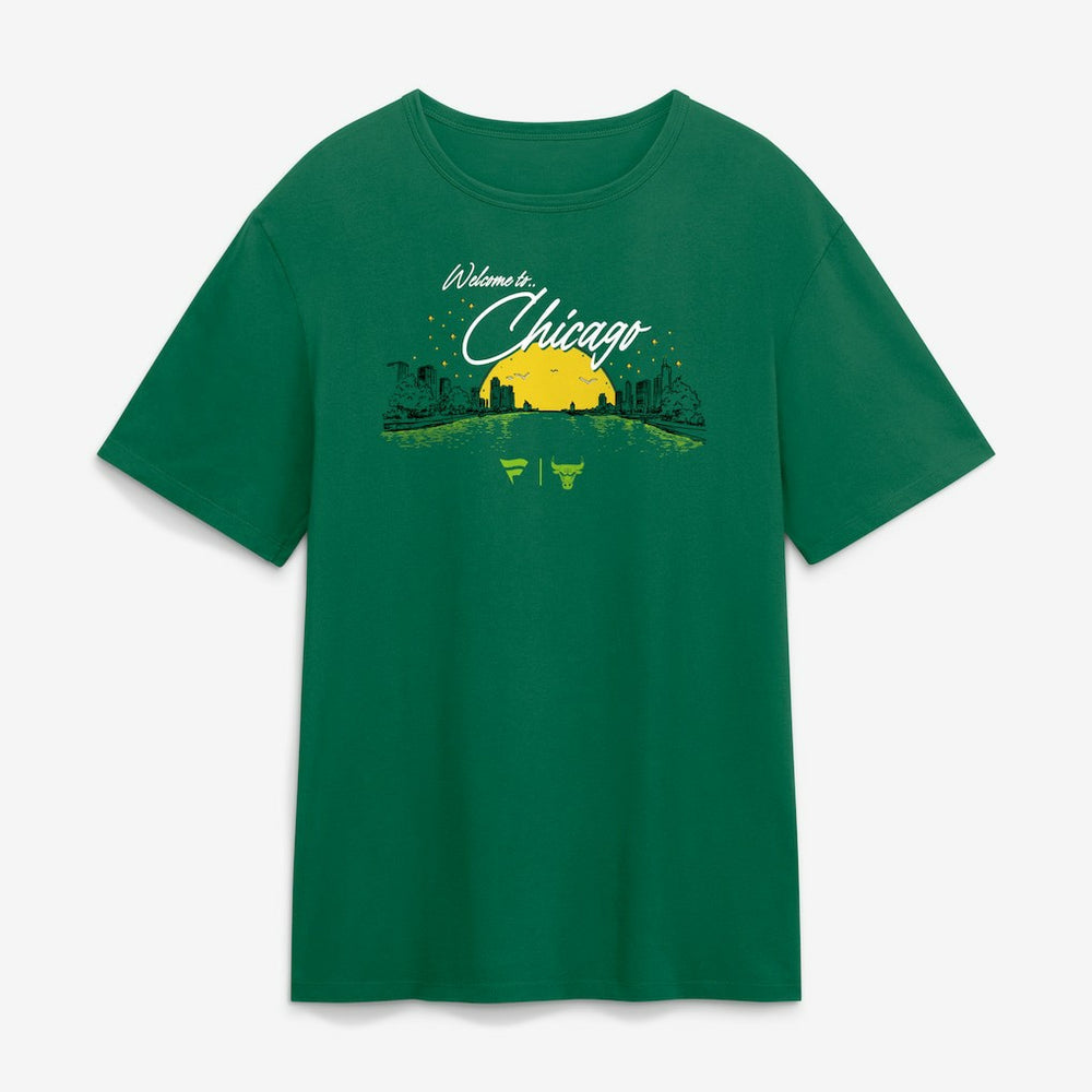 Chicago Bulls St. Patrick's Day Green River T-Shirt Green - NBA