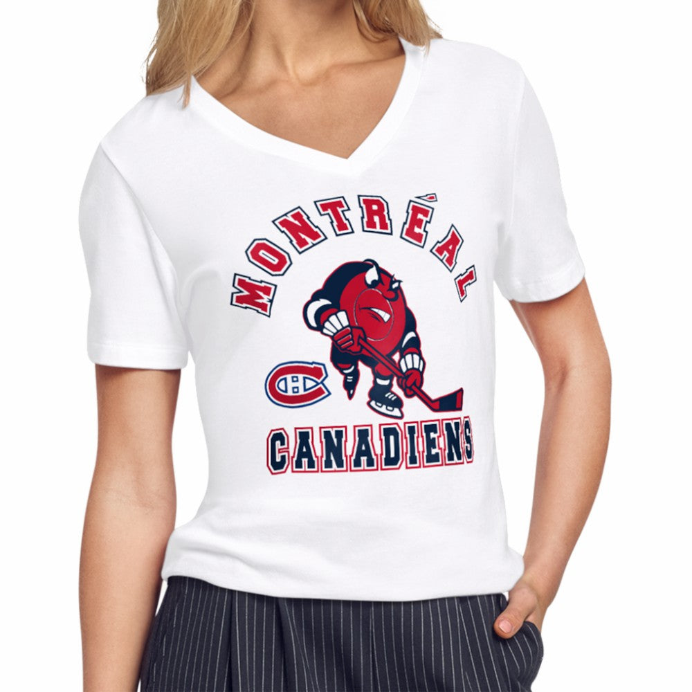 Montreal Canadiens Starter Women's Tough Puck T-Shirt - White - NHL
