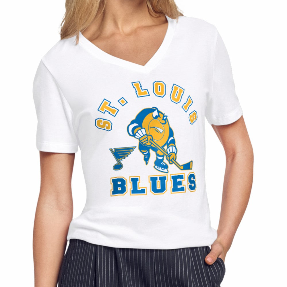 St. Louis Blues Starter Women's Tough Puck T-Shirt - White - NHL
