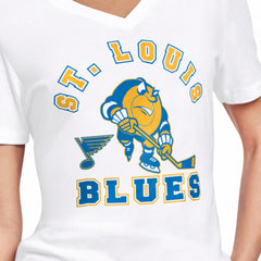 St. Louis Blues Starter Women's Tough Puck T-Shirt - White - NHL