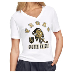 Vegas Golden Knights Starter Women's Tough Puck T-Shirt - White - NHL