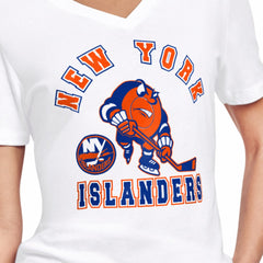 New York Islanders Starter Women's Tough Puck T-Shirt - White - NHL