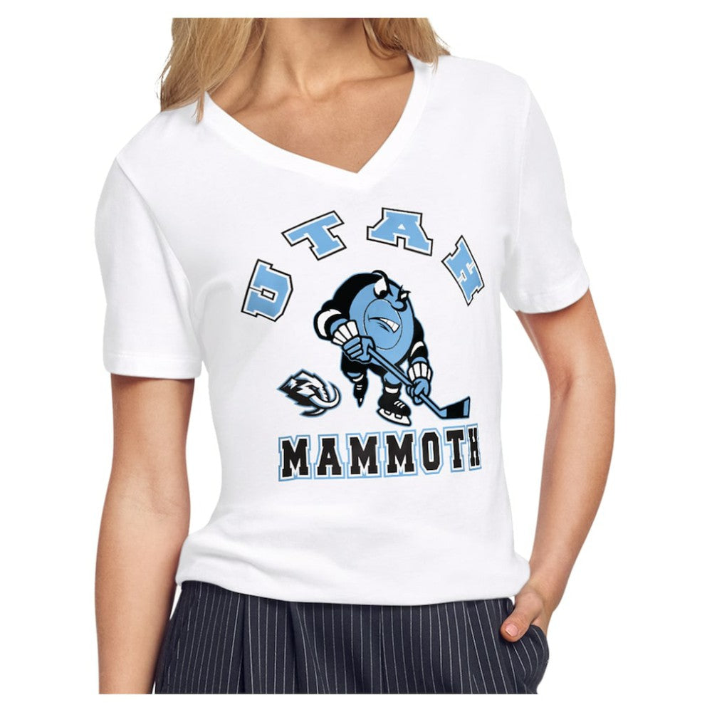Utah Mammoth Starter Women's Tough Puck T-Shirt - White - NHL