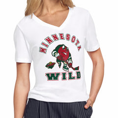 Minnesota Wild Starter Women's Tough Puck T-Shirt - White - NHL
