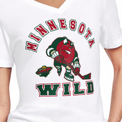 Minnesota Wild Starter Women's Tough Puck T-Shirt - White - NHL