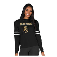 Vegas Golden Knights Concepts Sport Women's Marathon Long-Sleeve Hooded T-Shirt - Black - NHL