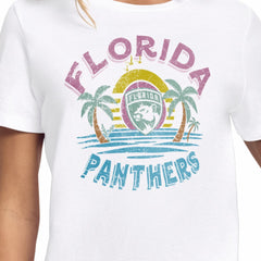 Florida Panthers Starter Women's Tonal Beach T-Shirt - White - NHL