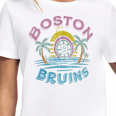 Boston Bruins Starter Women's Tonal Beach T-Shirt - White - NHL