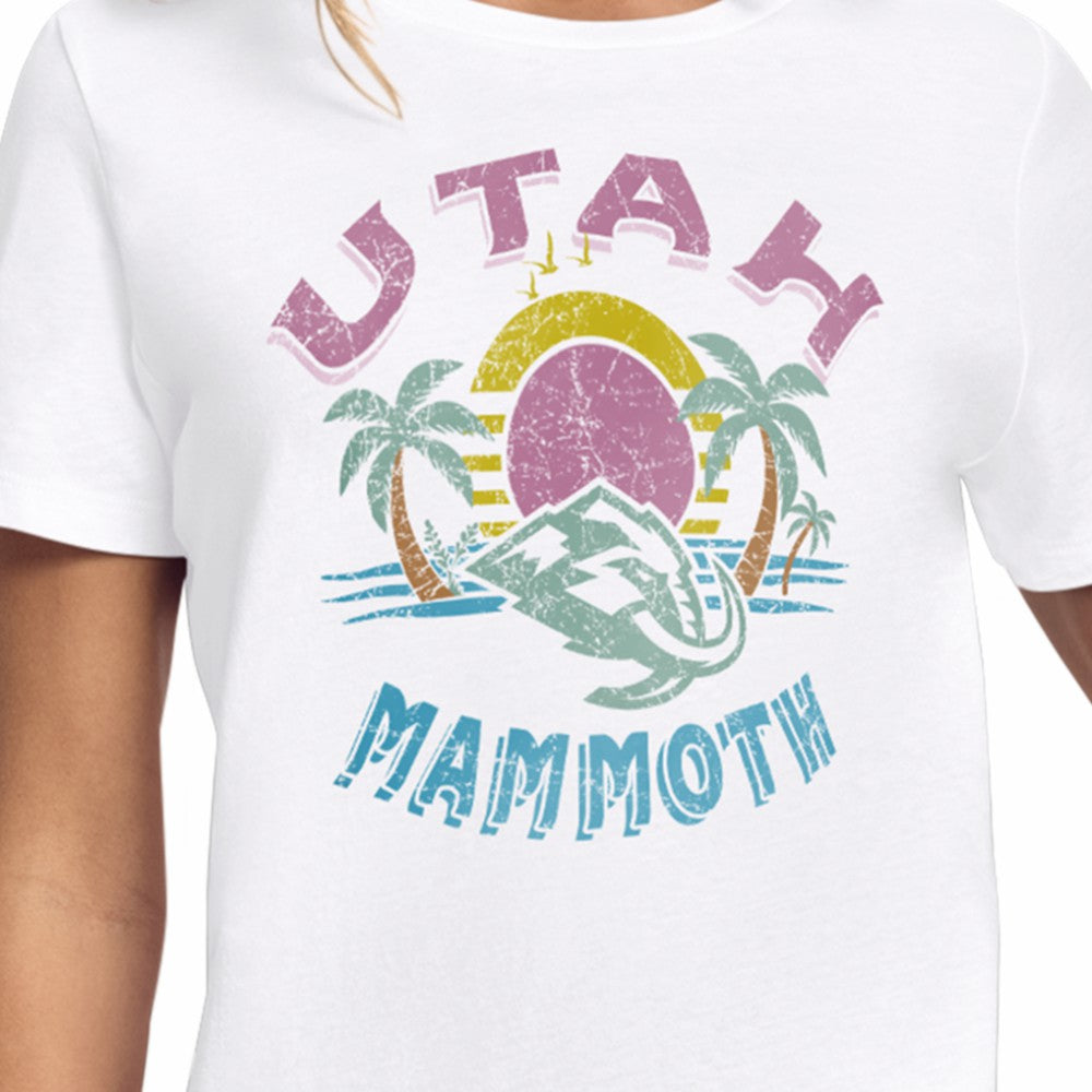 Utah Mammoth Starter Women's Tonal Beach T-Shirt - White - NHL