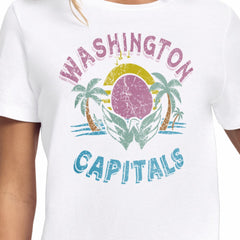 Washington Capitals Starter Women's Tonal Beach T-Shirt - White - NHL