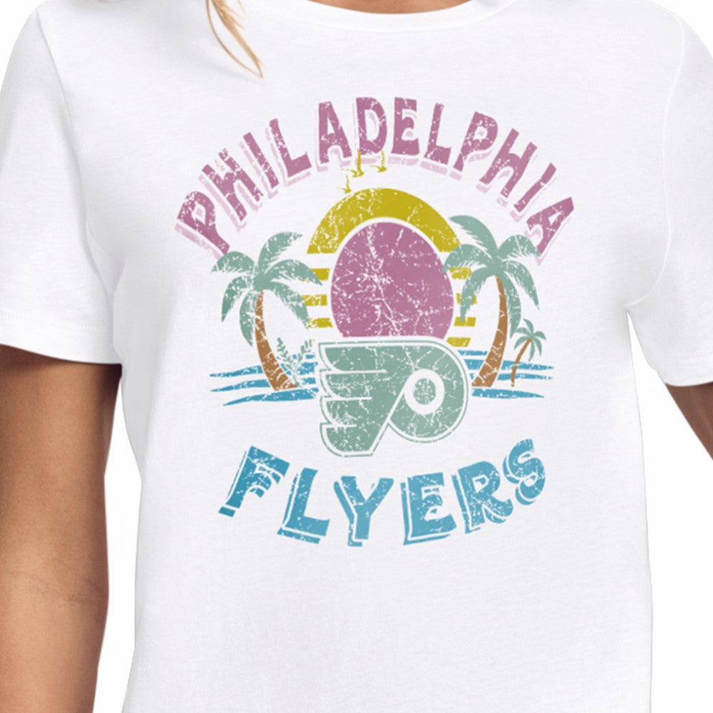 Philadelphia Flyers Starter Women's Tonal Beach T-Shirt - White - NHL