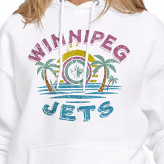 Winnipeg Jets Starter Women's Tonal Beach Hoodie - White - NHL