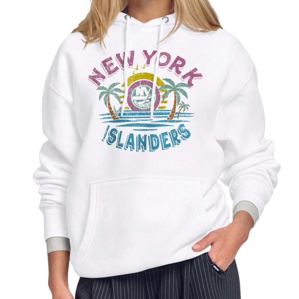 New York Islanders Starter Women's Tonal Beach Hoodie - White - NHL