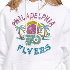Philadelphia Flyers Starter Women's Tonal Beach Hoodie - White - NHL