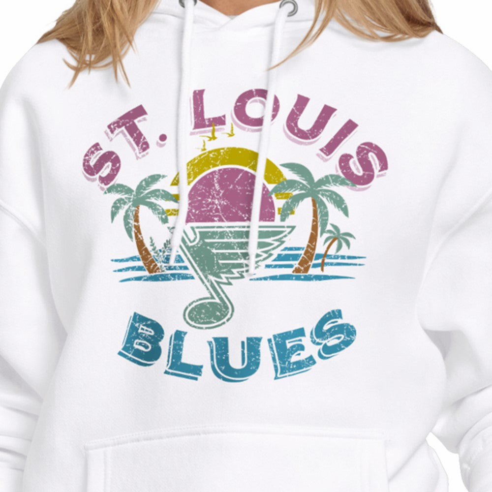 St. Louis Blues Starter Women's Tonal Beach Hoodie - White - NHL