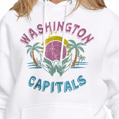 Washington Capitals Starter Women's Tonal Beach Hoodie - White - NHL
