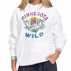 Minnesota Wild Starter Women's Tonal Beach Hoodie - White - NHL