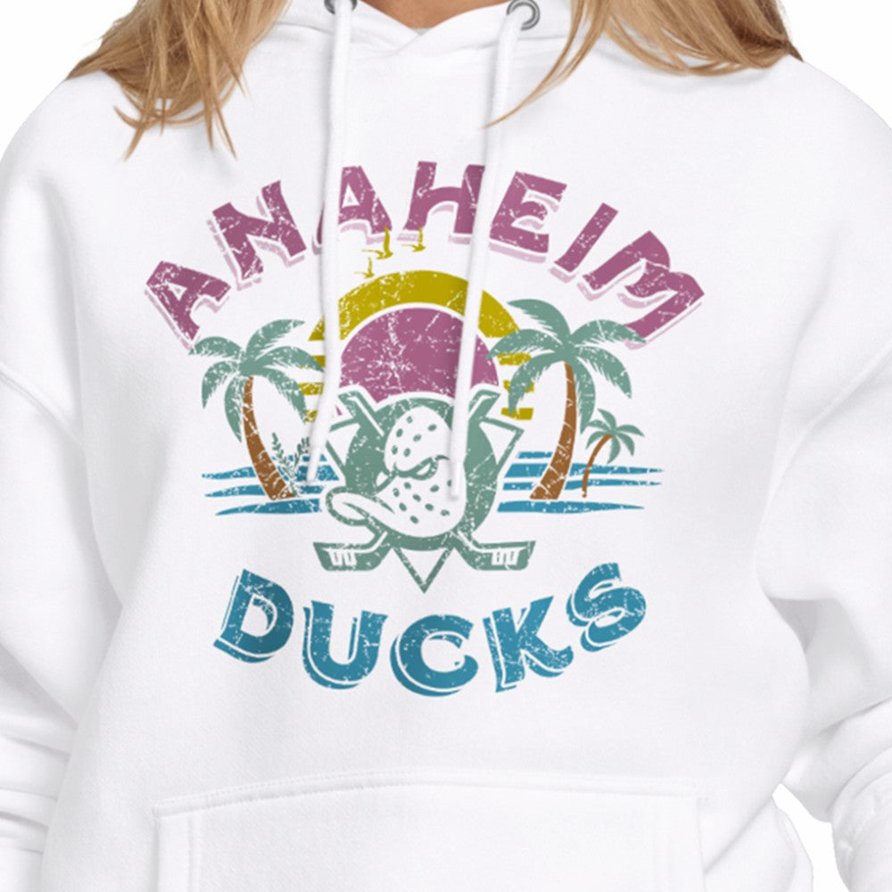 Anaheim Ducks Starter Women's Tonal Beach Hoodie - White - NHL