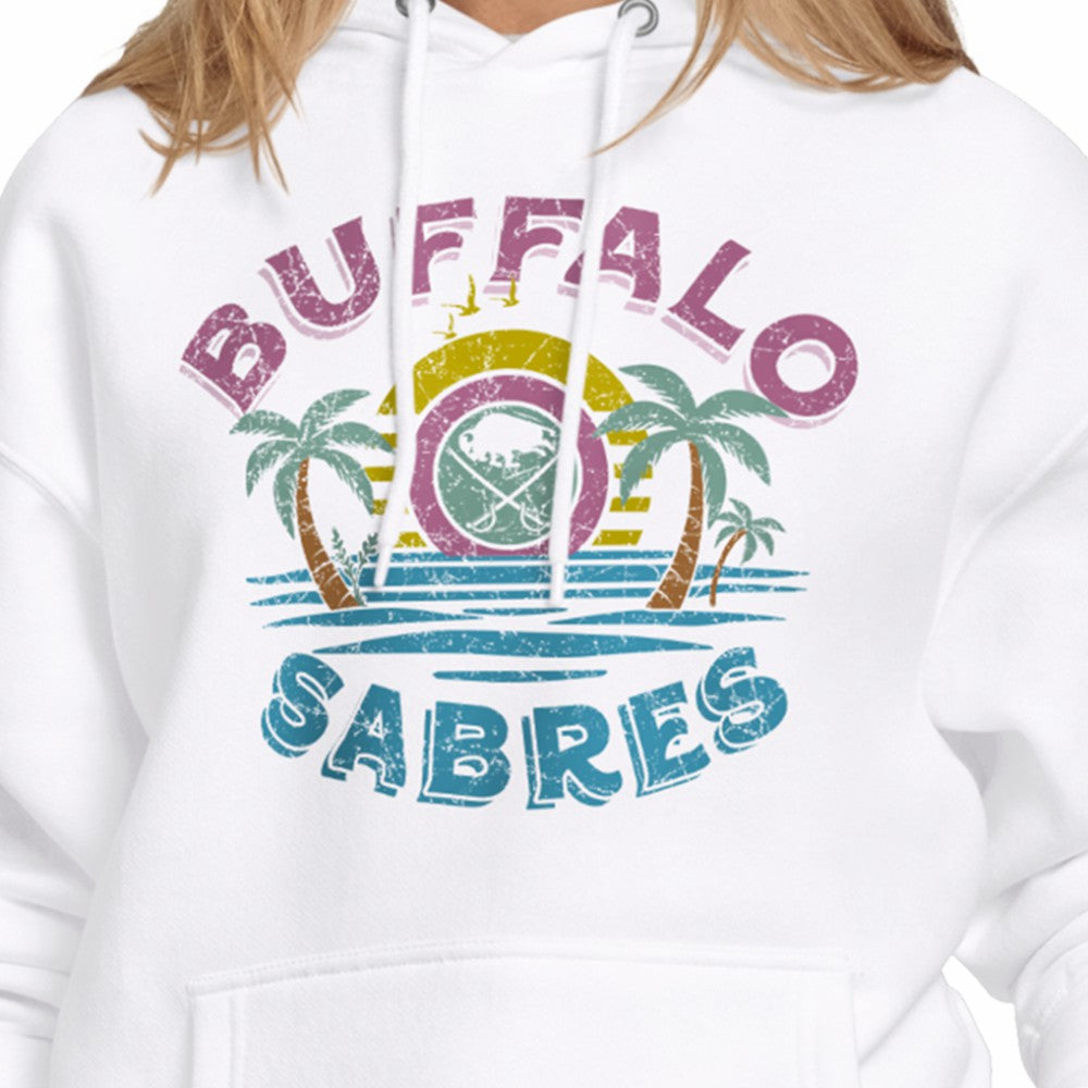 Buffalo Sabres Starter Women's Tonal Beach Hoodie - White - NHL