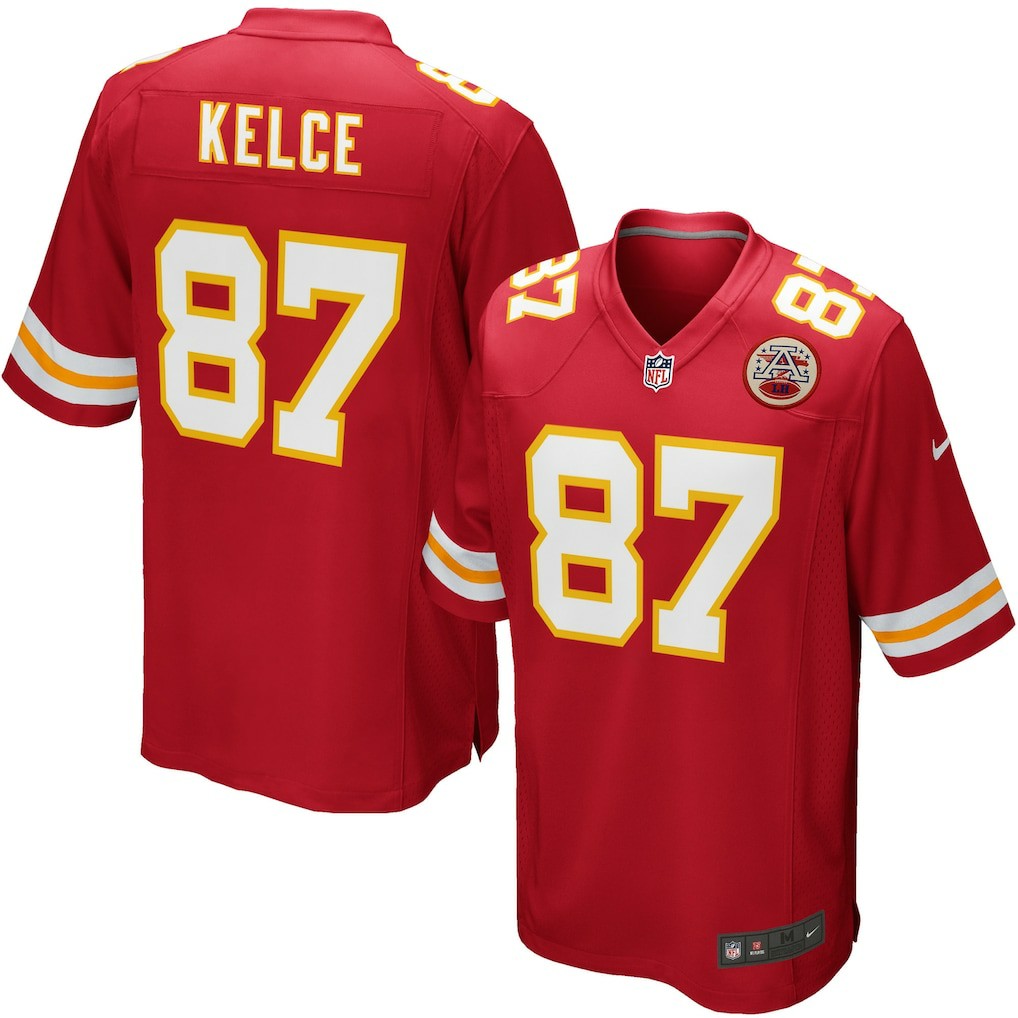 Travis Kelce Kansas City Chiefs Youth Game Jersey Red | Nike for Sale