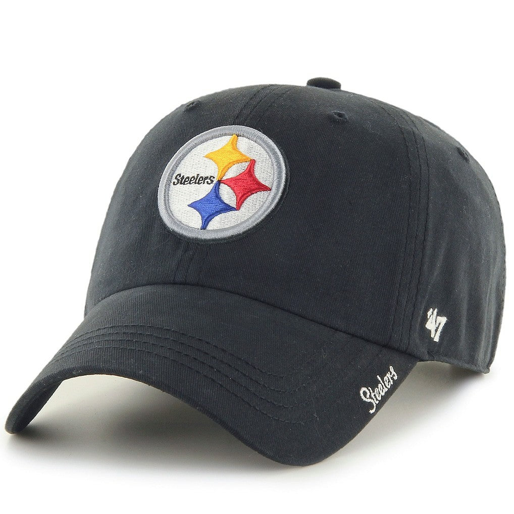 Pittsburgh Steelers '47 Women's Miata Clean Up Adjustable Hat Black | 47 brand