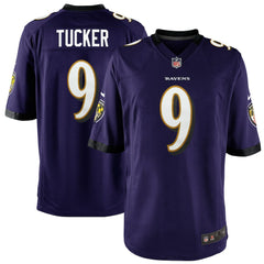 Justin Tucker Baltimore Ravens Youth Game Jersey Purple | Nike for Sale