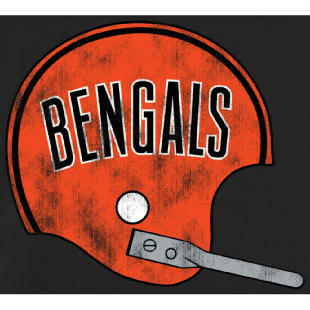 Cincinnati Bengals Throwback Logo Pullover Hoodie Black | NFL