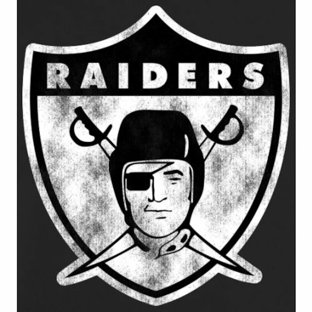 Las Vegas Raiders Throwback Logo Pullover Hoodie Black | NFL