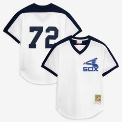 Carlton Fisk Chicago White Sox Mitchell & Ness Authentic Batting Practice Jersey - MLB