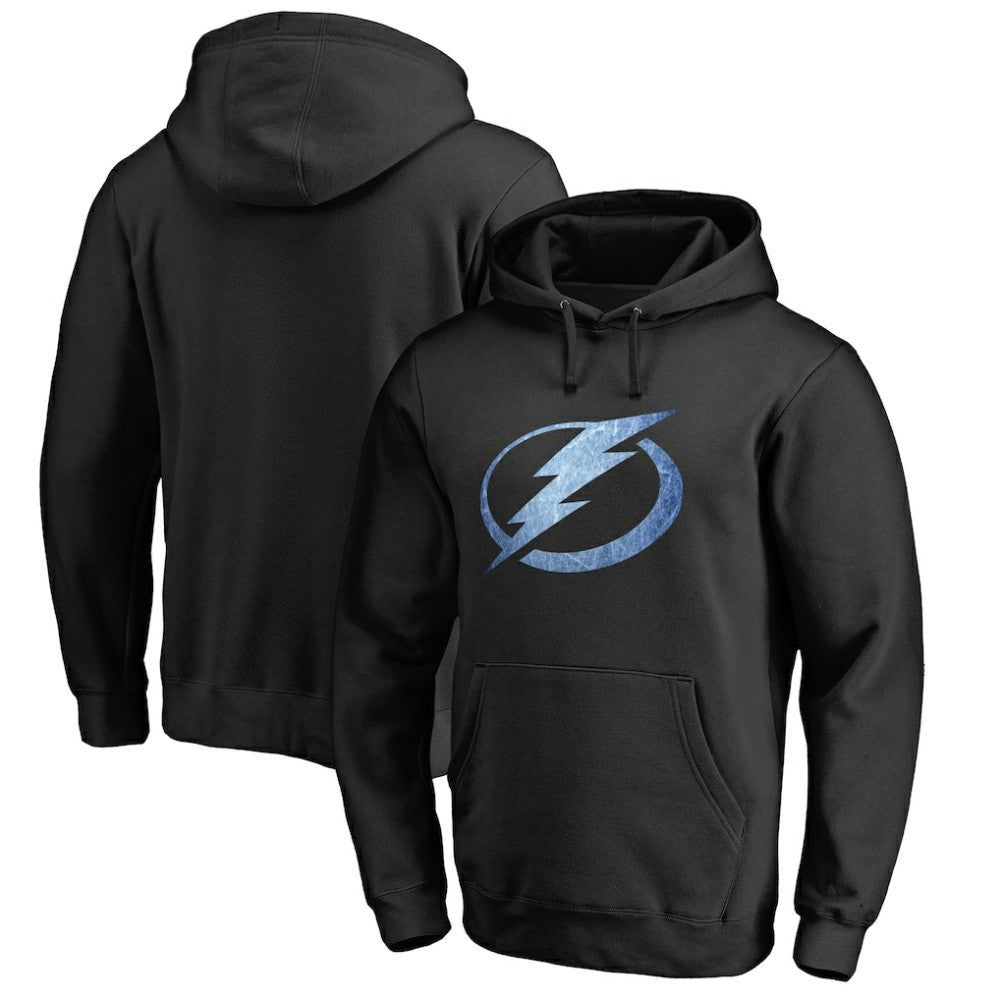 Tampa Bay Lightning Rinkside Pond Hockey Pullover Hoodie - Black - NHL