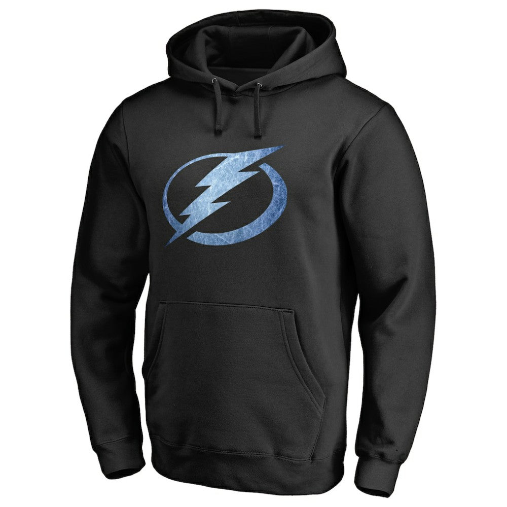 Tampa Bay Lightning Rinkside Pond Hockey Pullover Hoodie - Black - NHL