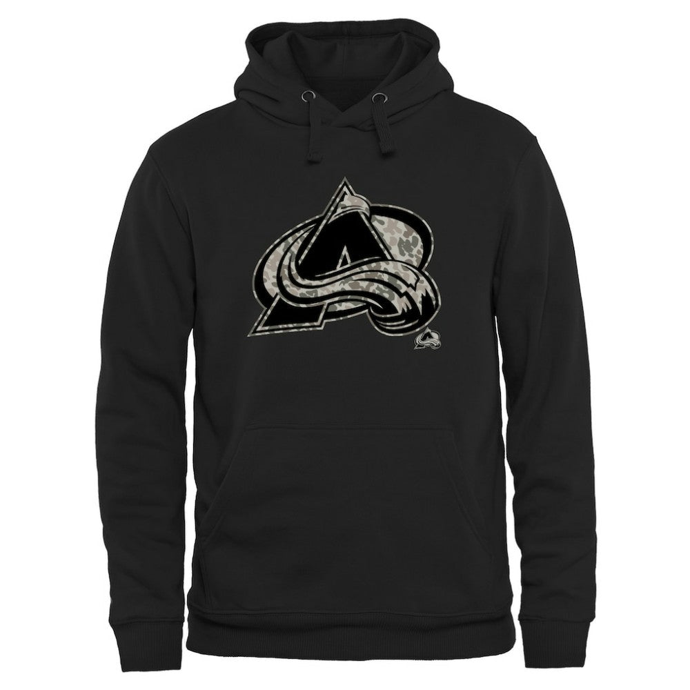 Colorado Avalanche Rink Warrior Pullover Hoodie - Black - NHL