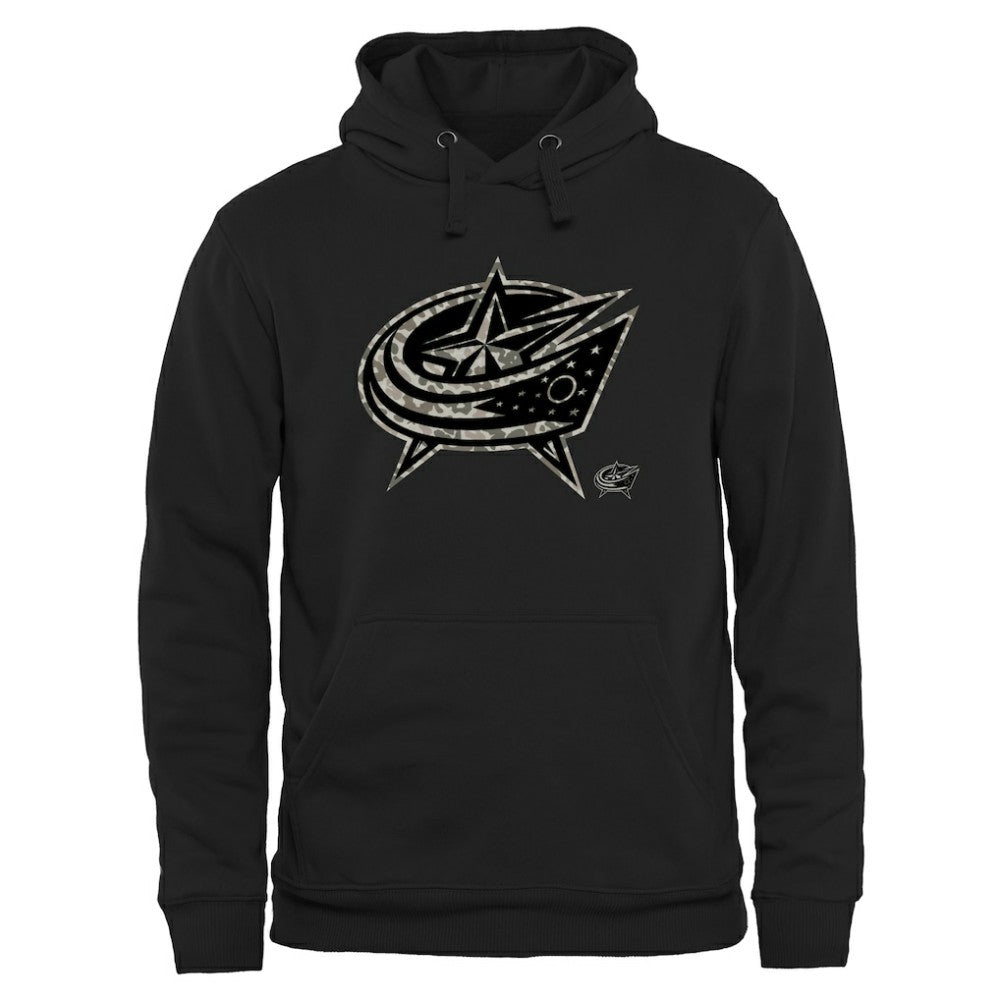 Columbus Blue Jackets Rink Warrior Pullover Hoodie - Black - NHL