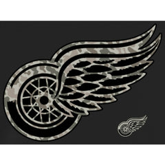 Men's Detroit Red Wings Black Rink Warrior Pullover Hoodie - NHL
