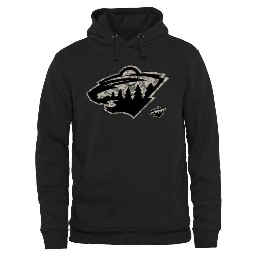 Minnesota Wild Rink Warrior Pullover Hoodie - Black - NHL