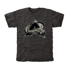 Men's Colorado Avalanche Black Rink Warrior Tri-Blend T-Shirt - NHL