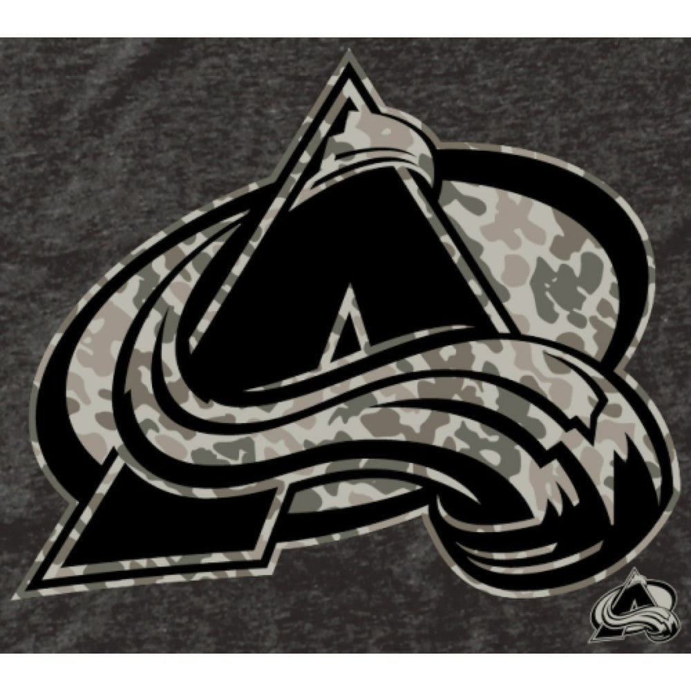 Men's Colorado Avalanche Black Rink Warrior Tri-Blend T-Shirt - NHL