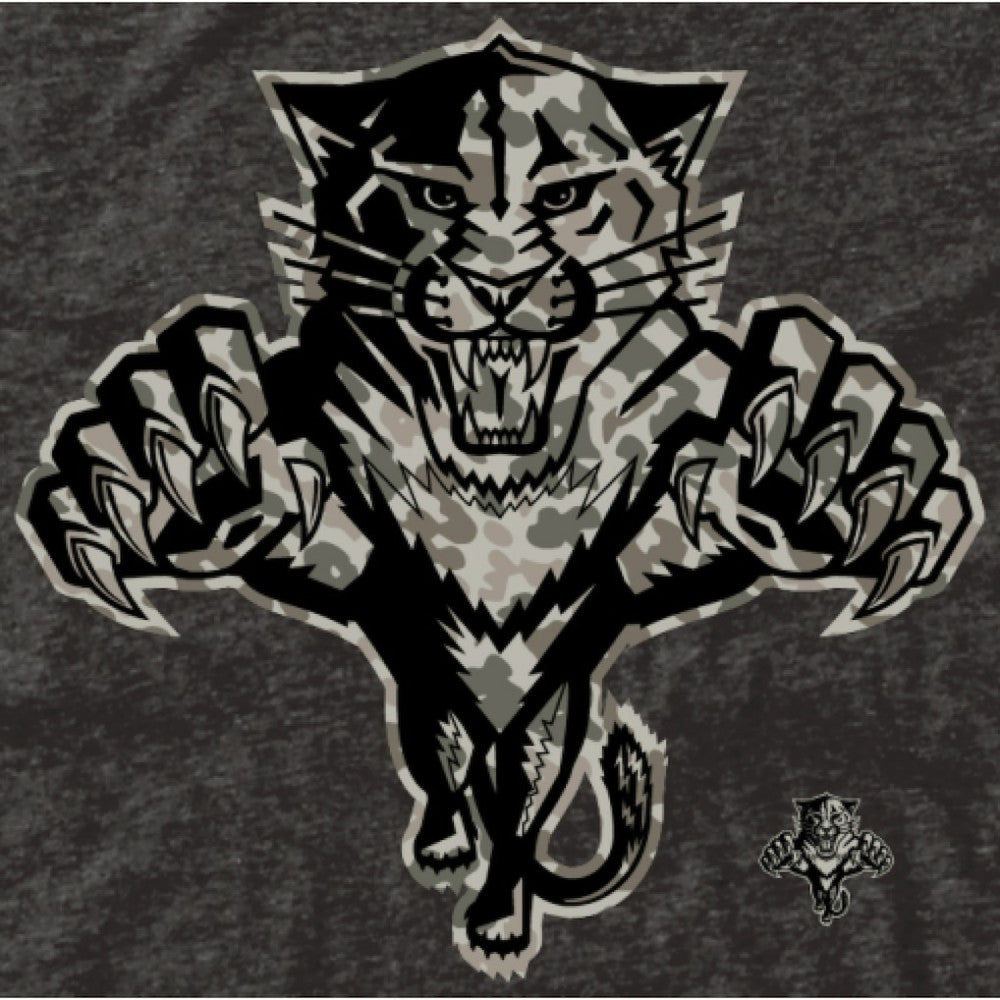 Men's Florida Panthers Black Rink Warrior Tri-Blend T-Shirt - NHL