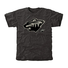 Men's Minnesota Wild Black Rink Warrior Tri-Blend T-Shirt - NHL