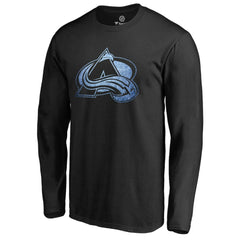 Colorado Avalanche Pond Hockey Long Sleeve T-Shirt - Black - NHL
