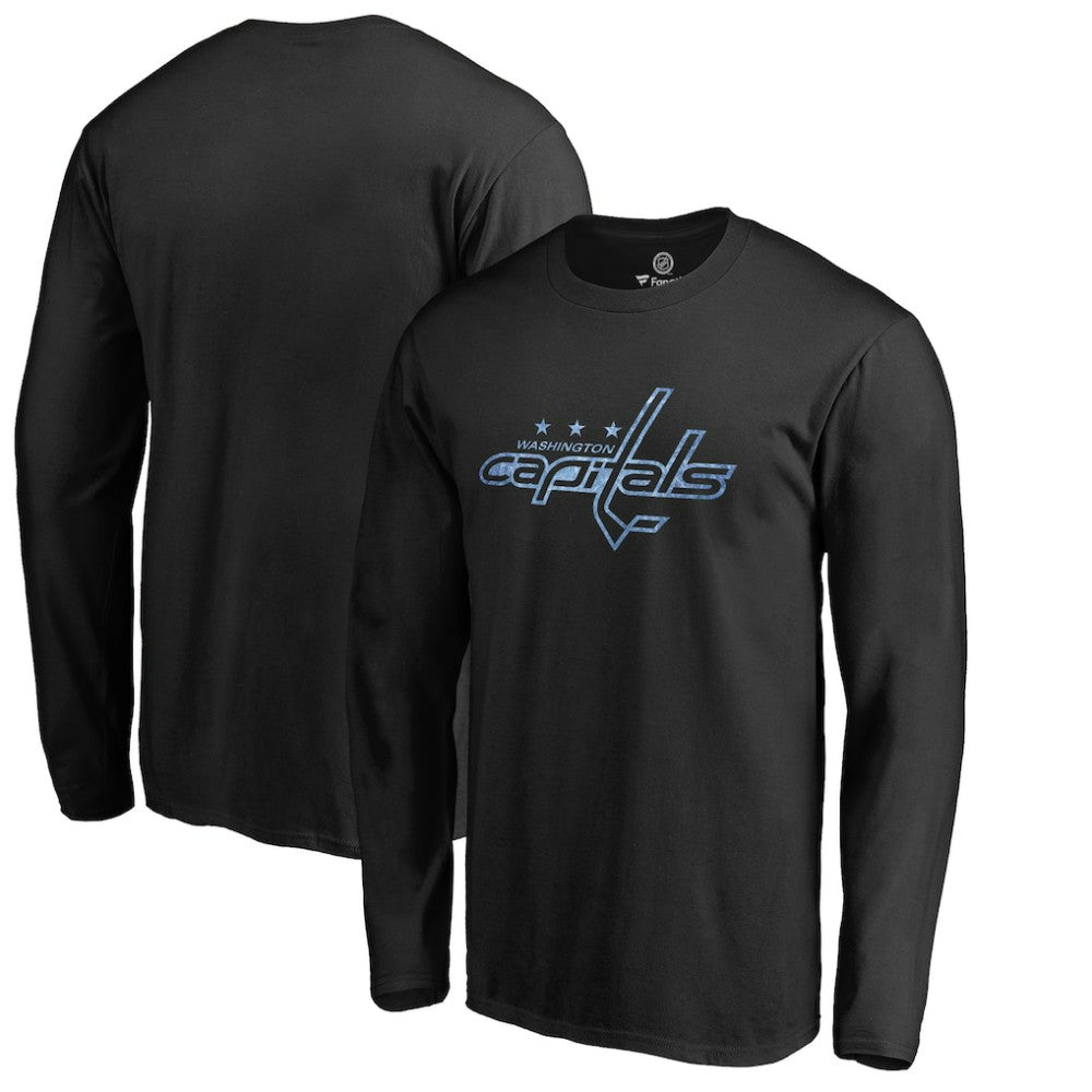 Washington Capitals Pond Hockey Long Sleeve T-Shirt - Black - NHL
